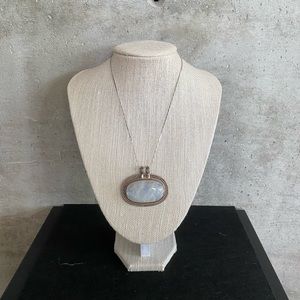 Vintage Silver and Moonstone Necklace